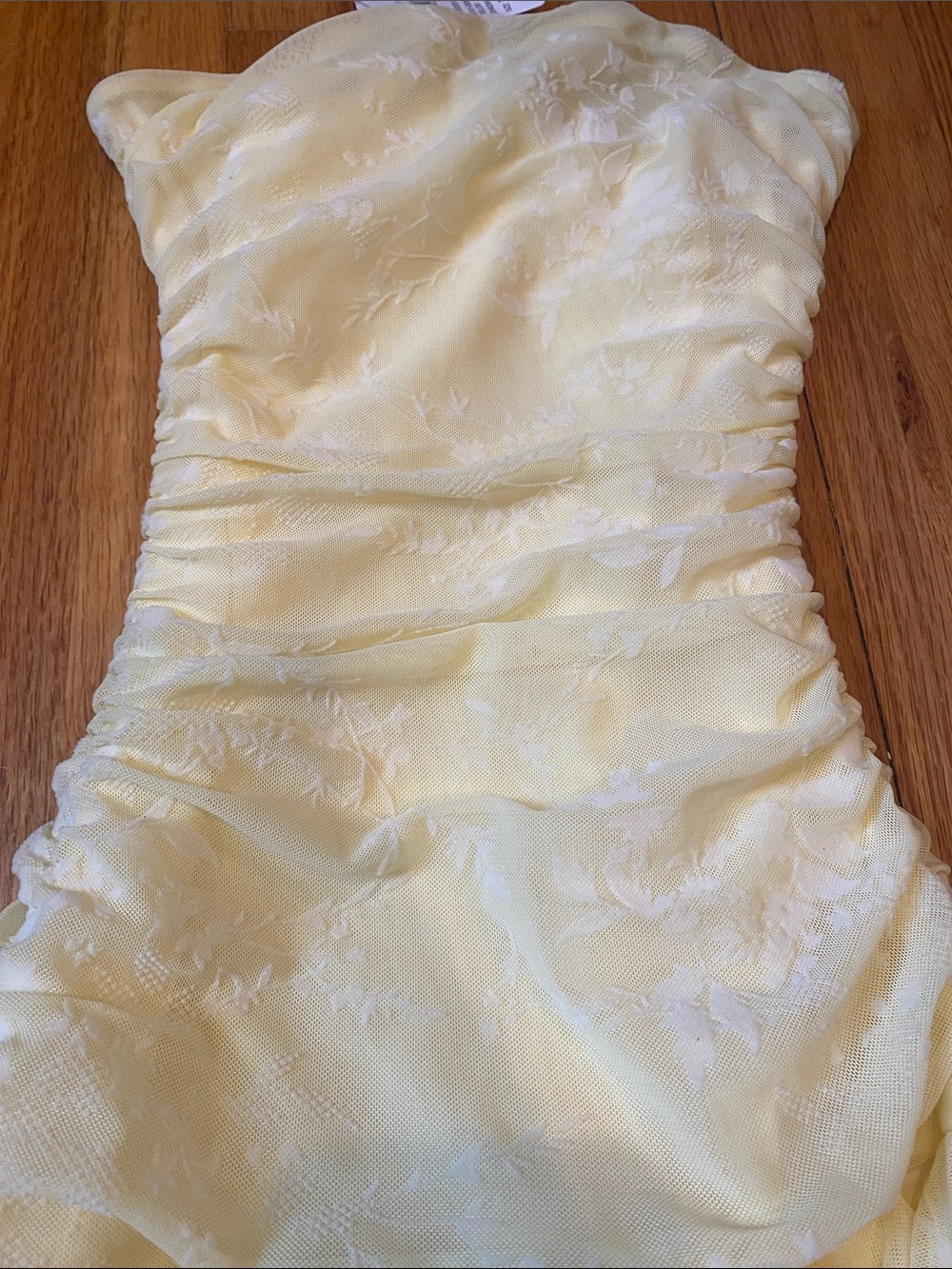 Yellow Ruffled Party Dress - Picture 2 of 3
